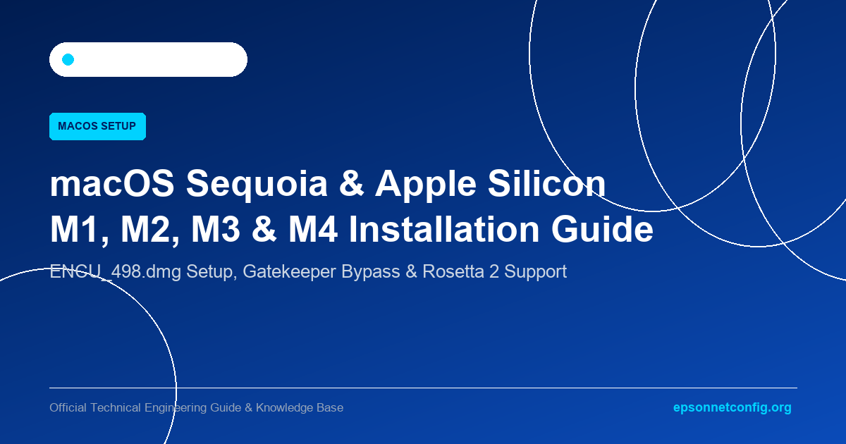 How to Install & Run EpsonNet Config on macOS Sequoia & Apple Silicon (M1–M4)
